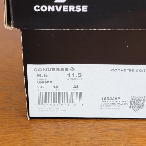 Converse x Bugs Bunny 80Years CTAS HI 169225F Size Men's 9.5 / Women's 11.5 NWB - Picture 15 of 15